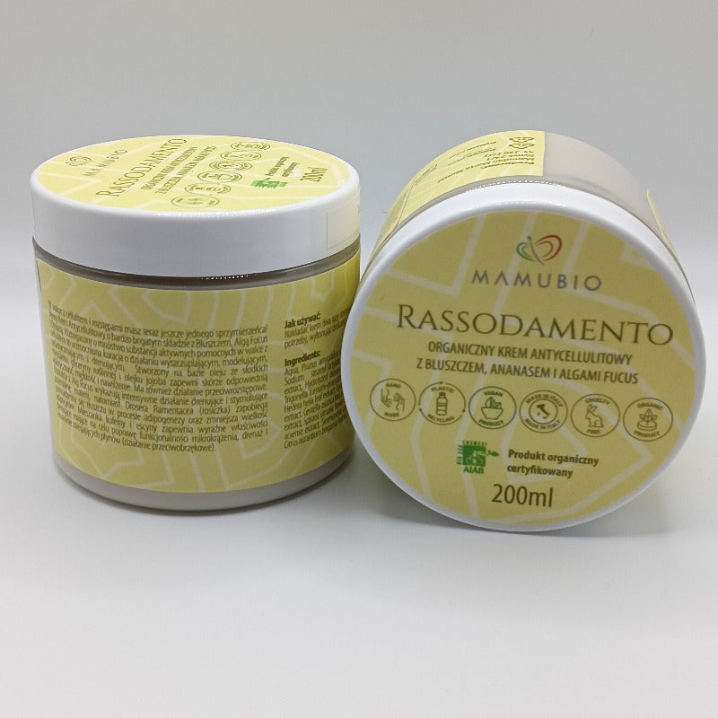 Organiczny Krem Antycellulitowy "Rassodamento" z Bluszczem, Ananasem i Algami Fucus