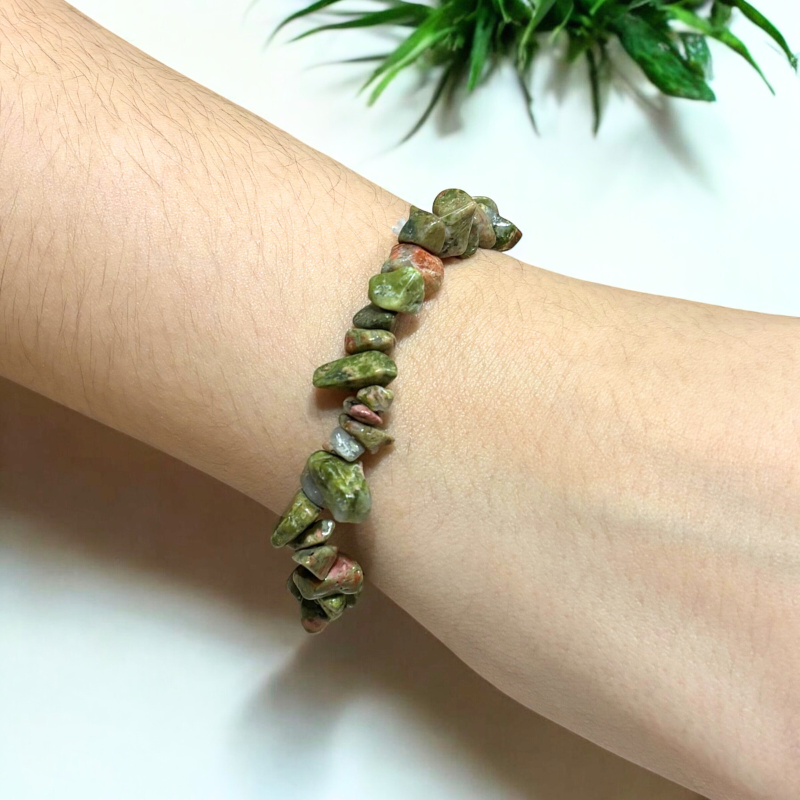 Bransoletka z Jaspisu Zielonego