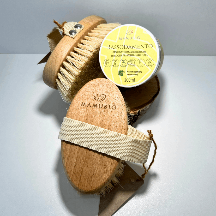 Szczotka do masażu na sucho - 100% Naturalna