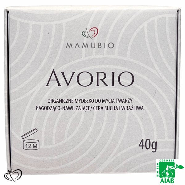 Organiczne Mydełko Do Twarzy “Avorio” Łagodząco-Nawilżające - Mamubio