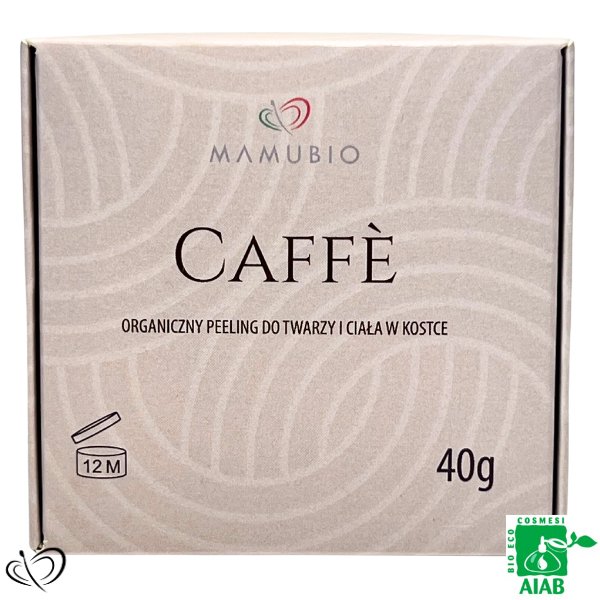 Organiczny Peeling w kostce do Twarzy i Ciała "Caffè" - Mamubio