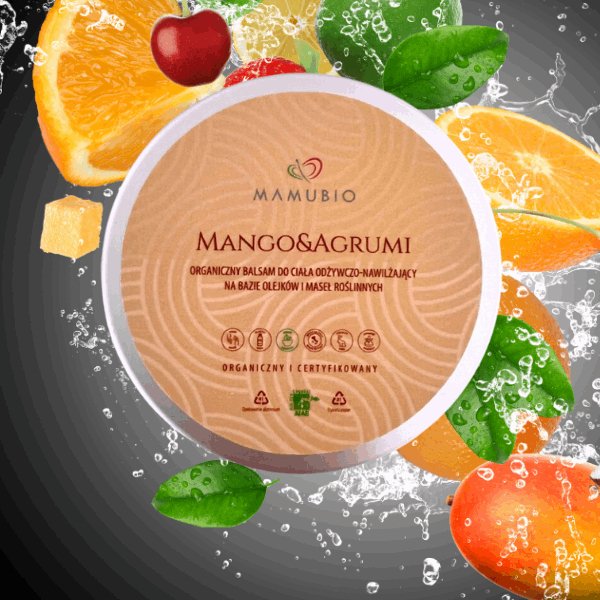 Organiczny Balsam do ciała odżywczo-nawilżający “Mango&Agrumi” - Mamubio